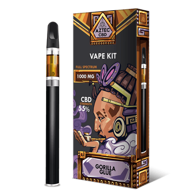 Aztec CBD CBD Products Gorilla Glue Aztec CBD 1000mg 1ml Vape Kit