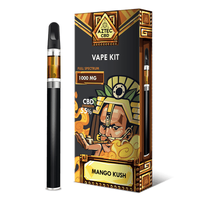 Aztec CBD CBD Products Mango Kush Aztec CBD 1000mg 1ml Vape Kit