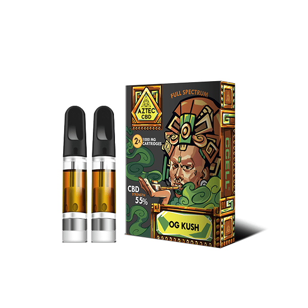 Aztec CBD CBD Products O.G. Kush Aztec CBD 2 x 1000mg Cartridge Kit