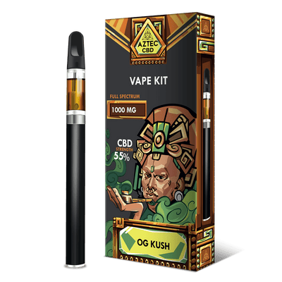 Aztec CBD CBD Products OG Kush Aztec CBD 1000mg 1ml Vape Kit