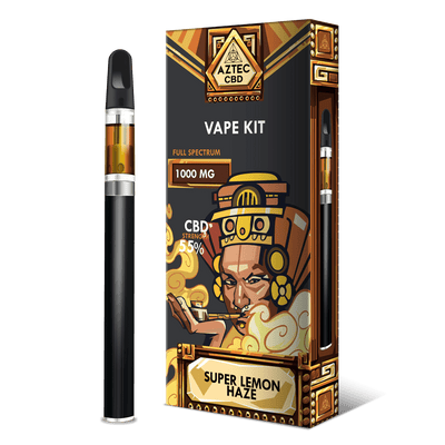 Aztec CBD CBD Products Super Lemon Haze Aztec CBD 1000mg 1ml Vape Kit