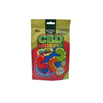 Aztec CBD CBD Products Worms Aztec CBD 900mg Gummies - 150g