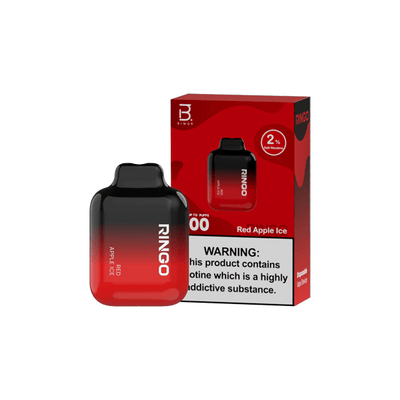 B+MOR Vaping Products Red Apple Ice 20mg B+MOR Ringo Dual Mesh Disposable Vape Device 600 Puffs