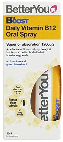 BetterYou Vitamins & Minerals Boost B12 Oral Spray - 25 ml.