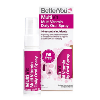BetterYou Vitamins & Minerals MultiVit, Blackcurrant and Plum - 25 ml.