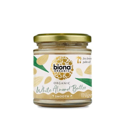 Biona Organic White Almond Butter, Smooth - 170g