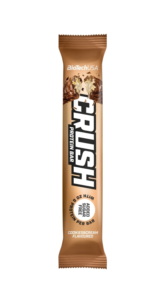 BioTechUSA Crush Bar, Cookies & Cream - 12 x 64g