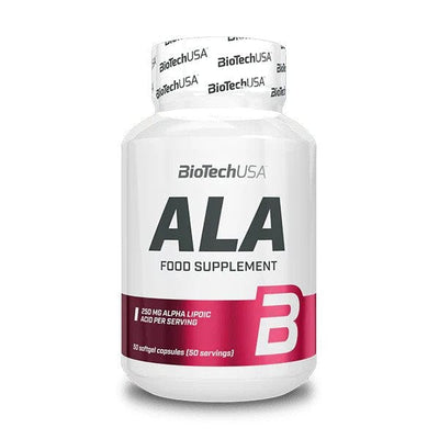 BioTechUSA Health and Wellbeing ALA Alpha Lipoic Acid, 250mg - 50 caps