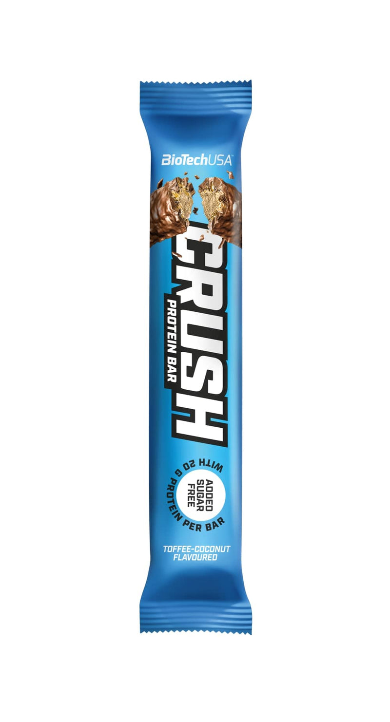 BioTechUSA Health Foods Crush Bar, Toffee Coconut - 12 x 64g