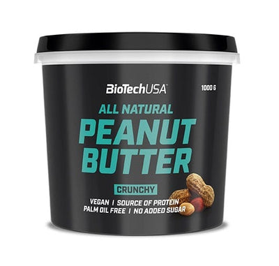 BioTechUSA Health Foods Peanut Butter, Crunchy - 1000 grams