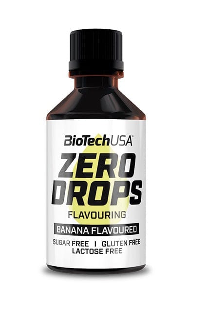 BioTechUSA Health Foods Zero Drops, Banana - 50 ml.