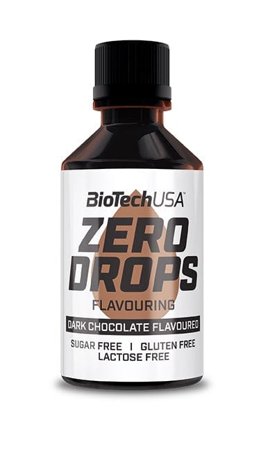 BioTechUSA Health Foods Zero Drops, Dark Chocolate - 50 ml.