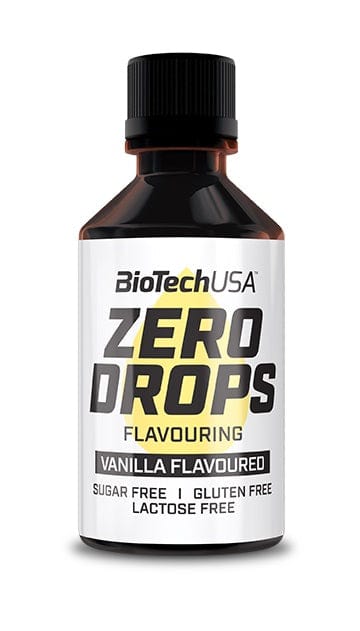 BioTechUSA Health Foods Zero Drops, Vanilla - 50ml