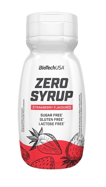 BioTechUSA Health Foods Zero Syrup, Strawberry - 320 ml.