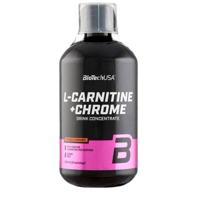 BioTechUSA Nootropics & Supplements L-Carnitine + Chrome, Orange - 500 ml.