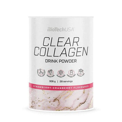BioTechUSA Supplements Clear Collagen, Strawberry-Cranberry - 308 grams
