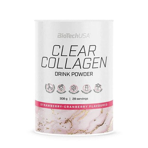 BioTechUSA Supplements Clear Collagen, Strawberry-Cranberry - 308 grams