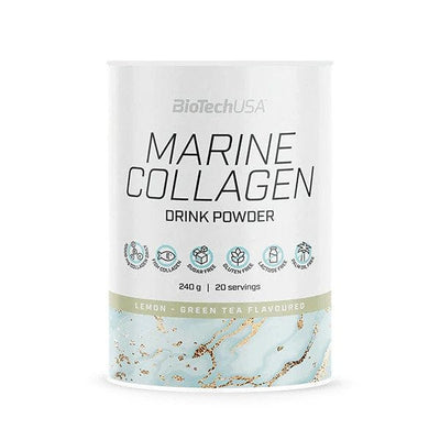BioTechUSA Supplements Marine Collagen, Lemon-Green Tea - 240 grams