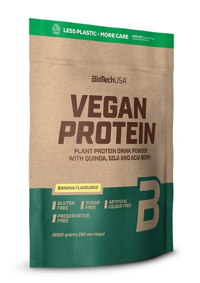 BioTechUSA Vegan Protein, Banana - 2000g
