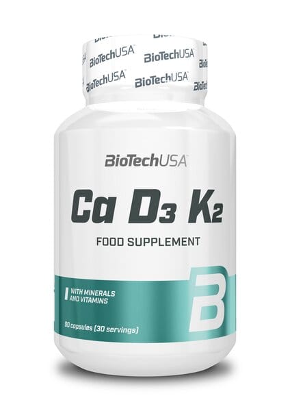 BioTechUSA Vitamins & Minerals Ca D3 K2 - 90 caps