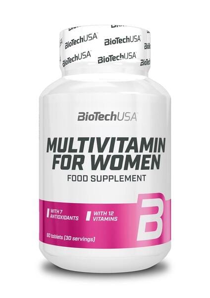 BioTechUSA Vitamins & Minerals Multivitamin for Active Women - 60 tablets
