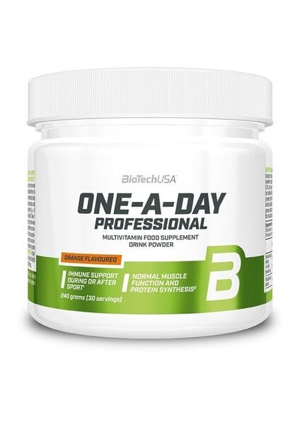 BioTechUSA Vitamins & Minerals One-A-Day Professional, Orange - 240 grams