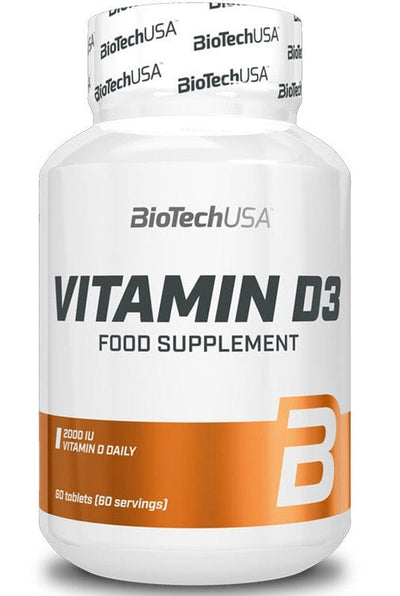BioTechUSA Vitamins & Minerals Vitamin D3, 50mcg - 120 tablets