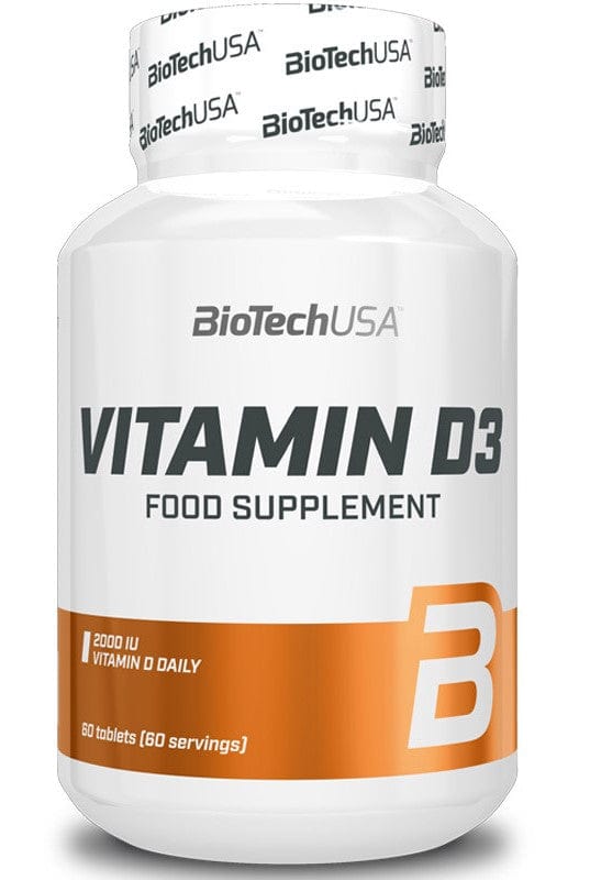 BioTechUSA Vitamins & Minerals Vitamin D3, 50mcg - 120 tablets
