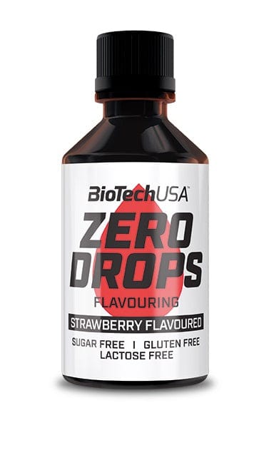 BioTechUSA Zero Drops, Strawberry - 50 ml.
