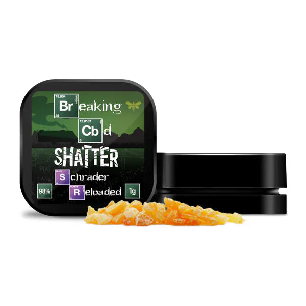 Breaking Bad CBD Products Schrader Reloaded Breaking CBD 98% CBD Shatter - 1g