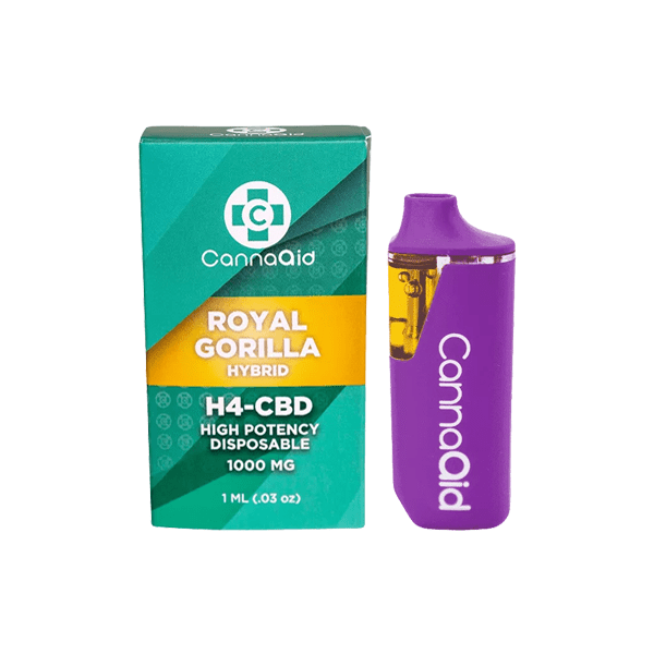 CannaAid CBD Products Royal Gorilla CannaAid 1000mg H4 CBD Disposable Vape Device