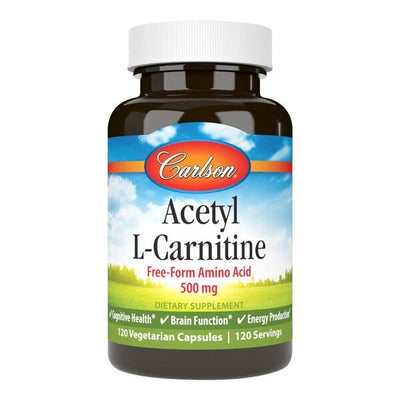 Carlson Labs Acetyl L-Carnitine, 500mg - 120 vcaps