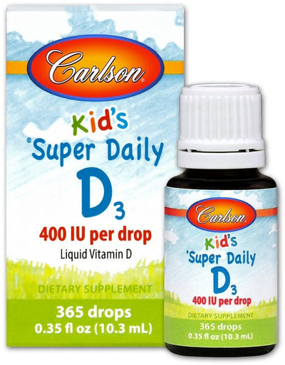 Carlson Labs Kid's Super Daily D3, 400 IU - 10 ml.