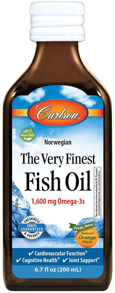 Carlson Labs Omegas, EFAs, CLA, Oils The Very Finest Fish Oil, Natural Orange - 200ml