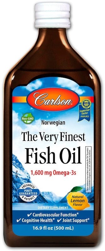 Carlson Labs The Very Finest Fish Oil, Natural Orange - 500 ml.