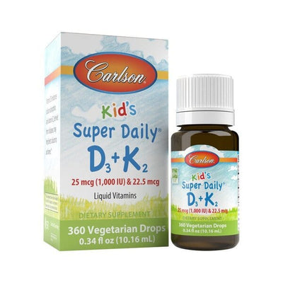Carlson Labs Vitamins & Minerals Kid's Super Daily D3 + K2 - 10 ml.