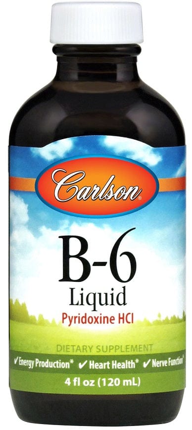 Carlson Labs Vitamins & Minerals Vitamin B-6 - Pyridoxine HCl - 120 ml.