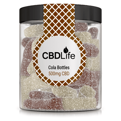 CBDLife CBD Products Cola Bottles 20 x 25mg CBDLife 500mg Gummies