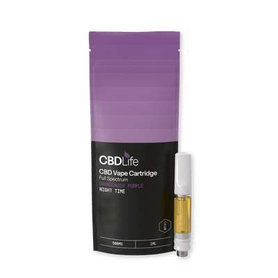 CBDLife CBD Products Grand Daddy Purple CBDLife 500mg Full Spectrum Vape Cartridges 1ml *NEW*