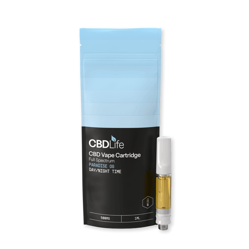 CBDLife CBD Products Paradise OG CBDLife 500mg Full Spectrum Vape Cartridges 1ml *NEW*