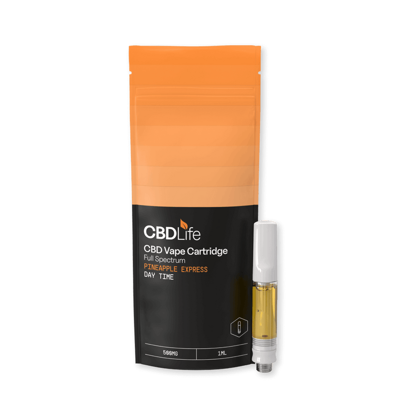 CBDLife CBD Products Pineapple Express CBDLife 500mg Full Spectrum Vape Cartridges 1ml *NEW*