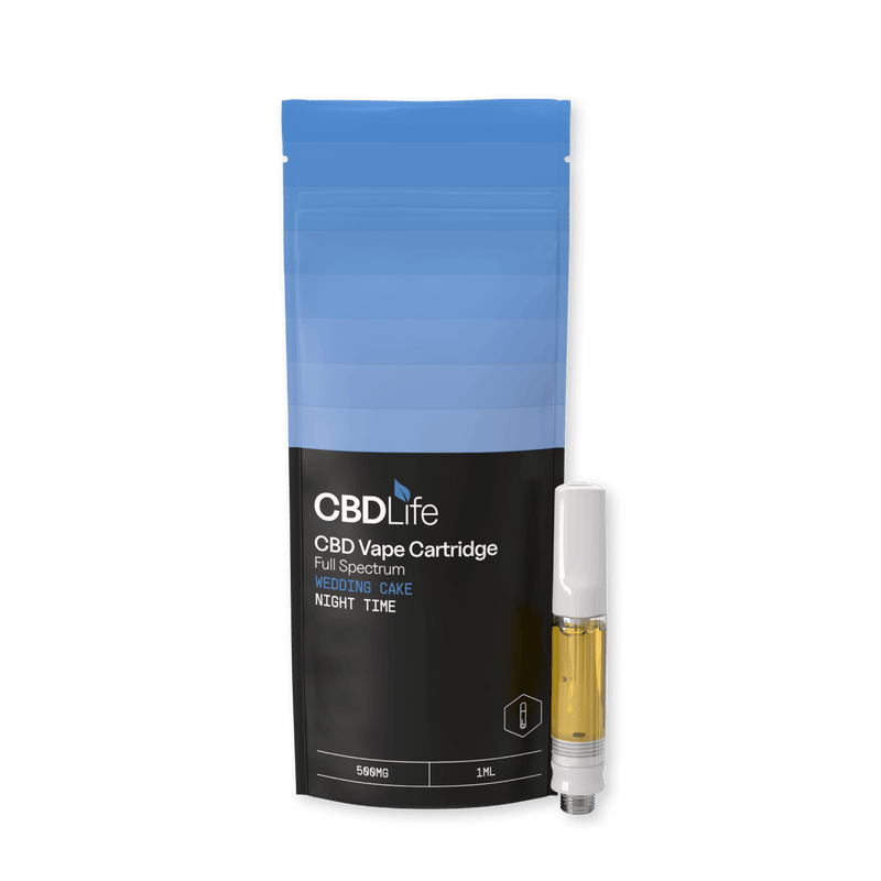 CBDLife CBD Products Wedding Cake CBDLife 500mg Full Spectrum Vape Cartridges 1ml *NEW*