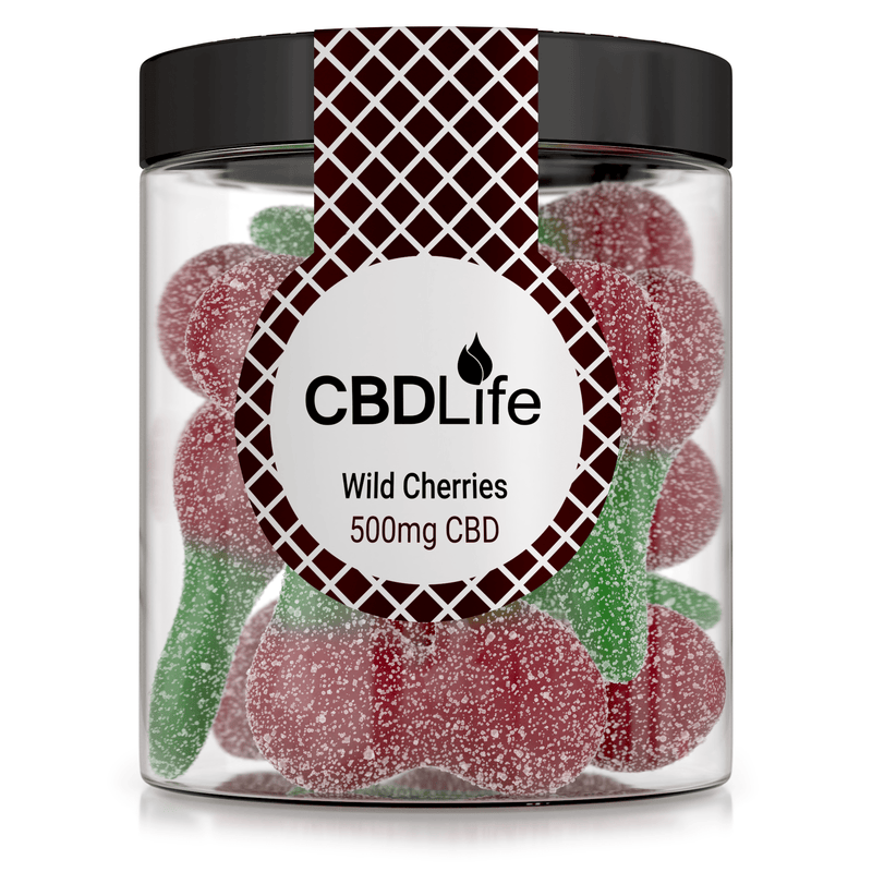CBDLife CBD Products Wild Cherries 50 x 10mg CBDLife 500mg Gummies
