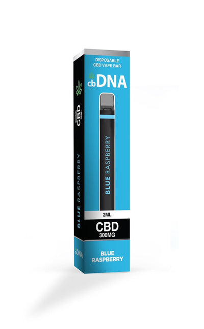 cbDNA CBD Products Blue Raspberry cbDNA 300mg Full Spectrum CBD Disposable Vapes 600