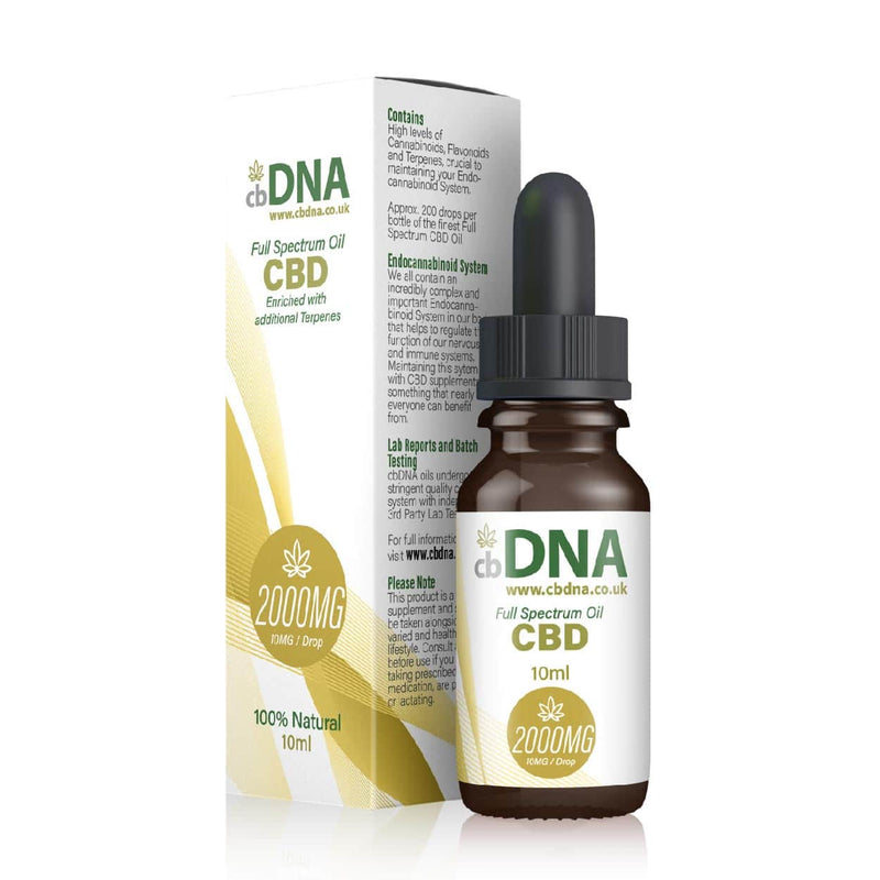 cbDNA CBD Products cbDNA 2000mg Full Spectrum CBD Oil 10ml