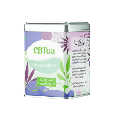 CBTea CBD Products CBTea 125mg Cold Pressed Full Spectrum CBD Chamomile & Mint Tea 50g