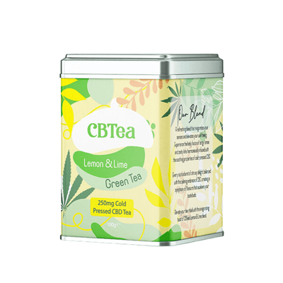 CBTea CBD Products CBTea 125mg Cold Pressed Full Spectrum CBD Lemon & Lime Green Tea 100g