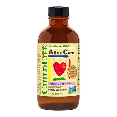 Child Life Supplements Aller-Care, Natural Grape - 118 ml.