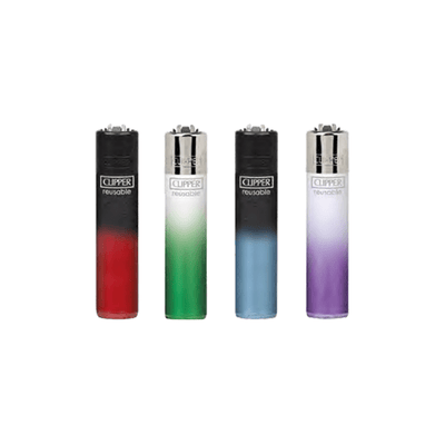 Clipper Smoking Products 40 Clipper CP11RH Classic Large Flint Crystal Gradient Mix Lighters - CL2C000UKH