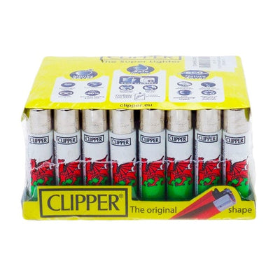 Clipper Smoking Products 40 Clipper Refillable Classic Lighters Wales Flag - CL5C047UKH